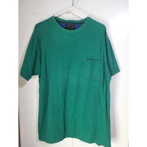VTG Alexander Julian Colours Crew Neck Short Sleeve Shirt Pocket Green